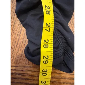 Lululemon Ruched Stacked Leggings Womens 6 Black High Rise Yoga Pants W5BCNS thumbnail 3