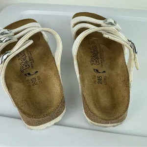 Birkenstock Birki’s Florida White Birko-Flor Strappy Sandals Sz 7 thumbnail 10