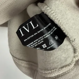 NWT IVL Collective Cropped Crewneck Sweatshirt Cotton Fleece Stone Size Medium M thumbnail 7