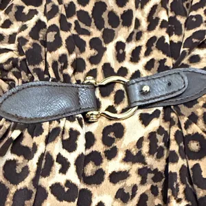 Charter Club Brown Leopard Print Long Sleeve Dress thumbnail 4