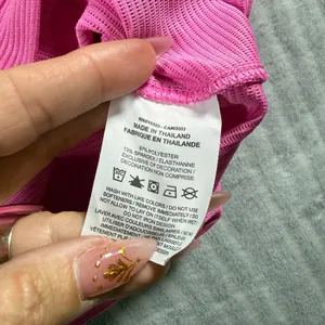 Nike Dri-FIT Sleeveless Golf Polo Top Womens XL Pink Ribbed Athletic Activewear thumbnail 5
