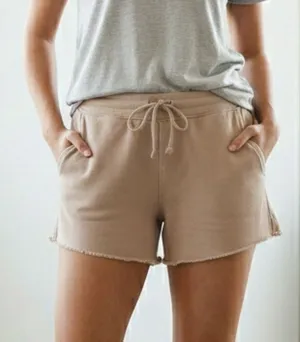 Aerie Cream Athletic Relaxed Shorts thumbnail 1