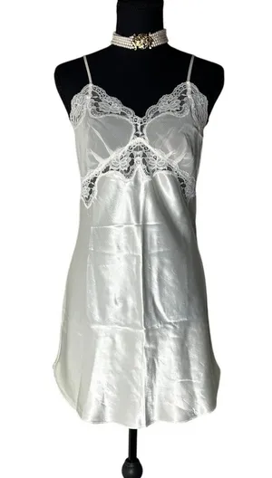 1990s victoria secret gold label coquette babydoll slip dress size s thumbnail 1