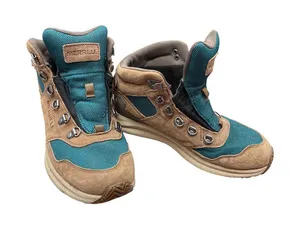 Merrell Vibram wms brown green waterproof hiking ankle boots sz 8 SKU 9971 thumbnail 1