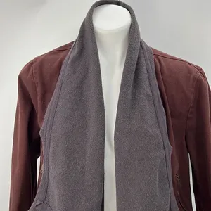 BKE large brown denim open jacket thumbnail 2
