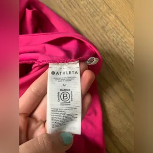Athleta pink transcend wrap long sleeve medium thumbnail 5