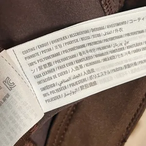NEW Abercrombie 90s Straight Ultra High Rise Brown Leather Pants 34/18 Long thumbnail 4
