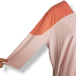 We The Free Womens Top Size M Major‎ Leagues Pink Orange Combo Colorblock Knit thumbnail 8
