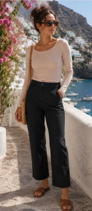 Aritzia Wilfred Wide Leg Cargo Pants Black thumbnail 1