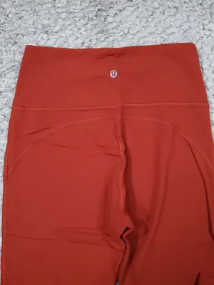Lululemon Groove Super High Rise Flared Pants Nulu Size 8 Regular Cayenne Red thumbnail 3