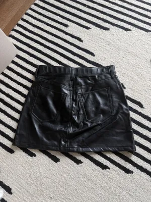 Abercrombie & Fitch Black Faux Leather Mini Skirt thumbnail 3