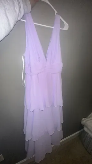 Lulus Light Purple Ruffled Dress thumbnail 2