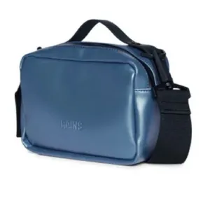 Rains Micro Box Bag w/ Shoulder Strap, Laser Blue, NWT, List Price $95 thumbnail 7