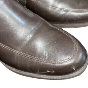 Vintage Calico Slip on Oxford Loafers Chunky Heel Shoes Made in brazil Size 7 thumbnail 4