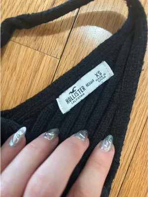 Black Hollister Knit Midi Dress thumbnail 3