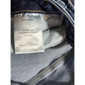 Silver Jeans Avery Slim Boot Medium Wash Denim Jeans W94627SDG332 Sz 18 L33 Wmn thumbnail 8