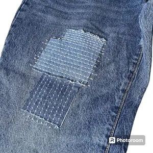 OLD NAVY Womens Size 20 Extra High Rise‎ O.G. Straight Denim Jeans w/Patches thumbnail 4