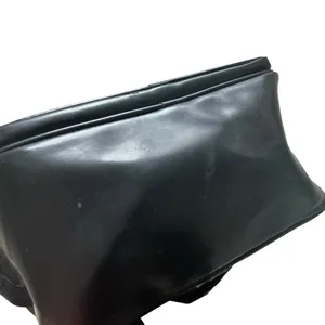 Versace Medusa head black faux patent leather nylon backpack thumbnail 4