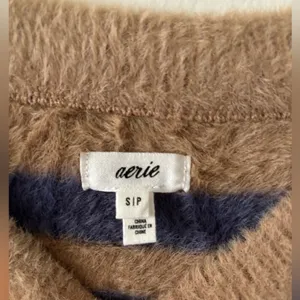 Aerie Striped Fuzzy Sweater Size Small thumbnail 4