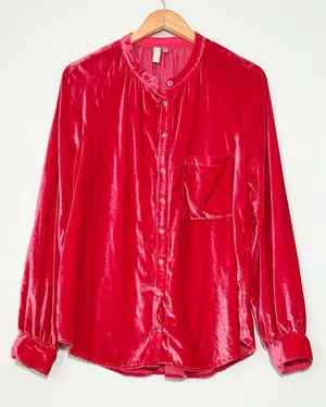 Anthropologie Pilcro Puff Sleeved Blouse thumbnail 1