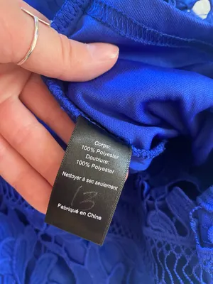 ASTR The Label Blue Lace Mini Sleeveless Cocktail Dress Size M thumbnail 4