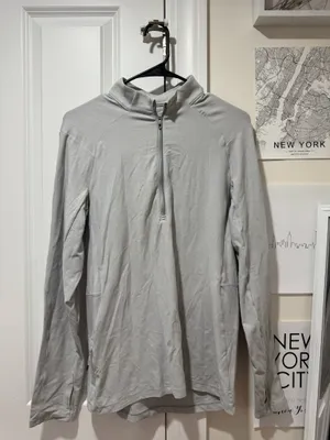 Light Grey Lululemon Quarter Zip thumbnail 1