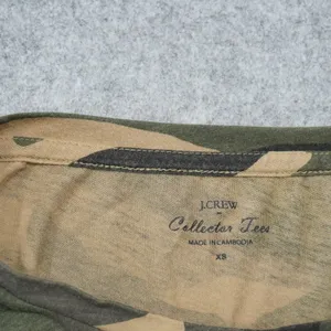 J. Crew Women's XS Green Camo T-Shirt Short Sleeve Collector Tee Casual Soft thumbnail 4