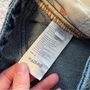 ✨ Free People We the Free Women’s Denim Button Fly Mini Skirt Raw Hem 29 thumbnail 7