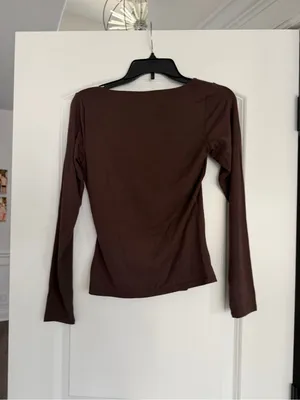 Skims Smooth Layers Square Neck Long Sleeve Top thumbnail 4