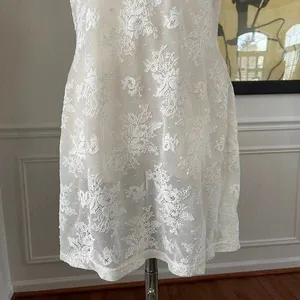 Victoria's Secret stretchy sheer lace chemise ivory Small thumbnail 4