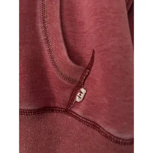 Vintage Y2K Abercrombie & Fitch "Rowing Team" Hoodie Sweatshirt Washed Red XL thumbnail 3