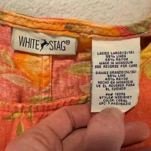 White Stag Pink and Yellow Floral Mini Dress with pockets thumbnail 4