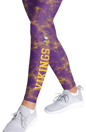 New Minnesota Vikings leggings size L thumbnail 1
