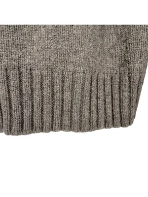 Polo Ralph Lauren Gray Wool Blend Crewneck Sweater Size Large Quiet Luxury thumbnail 7