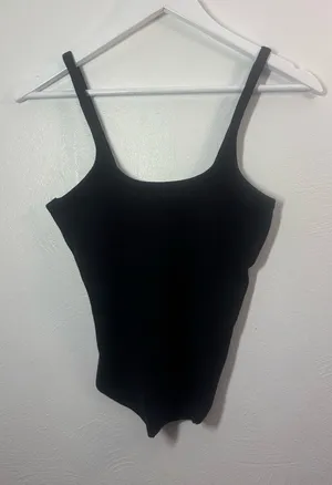 Free People Movement Black Ribbed One Step Tank Top Size XS thumbnail 1