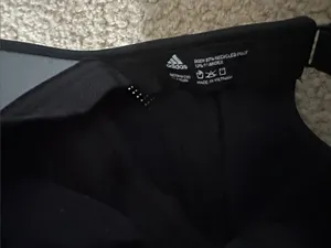 adidas Black Athletic Cap with White Logo thumbnail 3