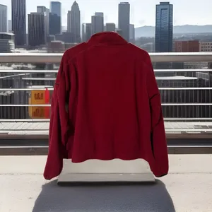 Vintage 90s Wilson Full‎ Zip Athletic Fleece Hoodie Red Jacket - Womens XL thumbnail 7