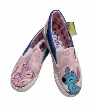 Disney stitch and angel slip on sneakers size 7.5 thumbnail 1