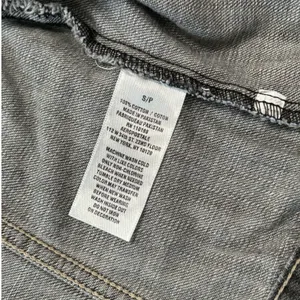 Aeropostale Denim Trucker Jacket Gray Distressed Vintage Rugged Americana thumbnail 6