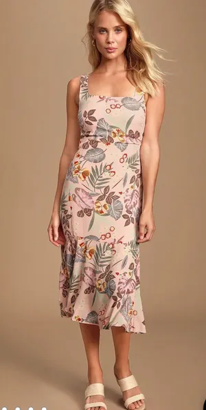 Lulus Floral Dress thumbnail 1