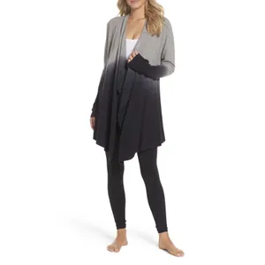 Barefoot Dreams Calypso Wrap Cardigan Womens S/M Gray Ombre 436 Bamboo Chic Lite thumbnail 2
