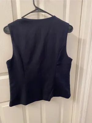 Abercrombie & Fitch Black Sleeveless Zip-Front Vest thumbnail 5
