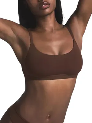 NWT Skims Fits Everybody Scoop Neck Bra Cocoa Size 2X thumbnail 1