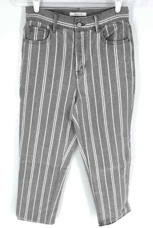 PacSun Gray Double Stripe High Waisted Straight Leg Jeans‎ 27 thumbnail 1