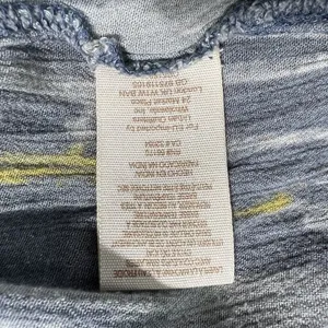 Free People Pants‎ Womens Large Gray Blue Yellow Abstract Wide Leg Boho Lounge thumbnail 14