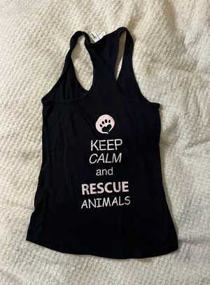 Medium Animal Wellness Foundation Black Razor Tank Top thumbnail 2