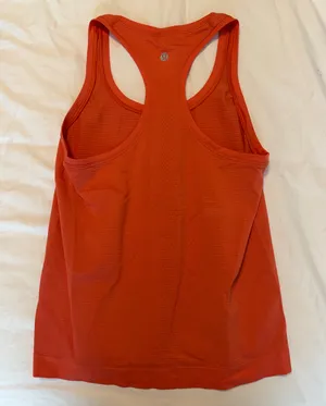 Orange Lululemon Swiftly Tank Race Length thumbnail 2