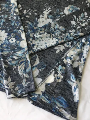 Aeropostale Blue Floral Print Long Sleeve Shirt thumbnail 3