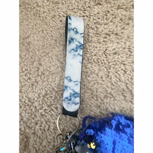 Care Bears Blue Bear Keychain Bag Charm Bundle Sequin Pouch Pom Pom Holder thumbnail 5