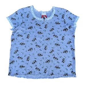 Disney Vintage 90s Mickey Mouse Minnie Mouse Lace Grey T-shirt thumbnail 1